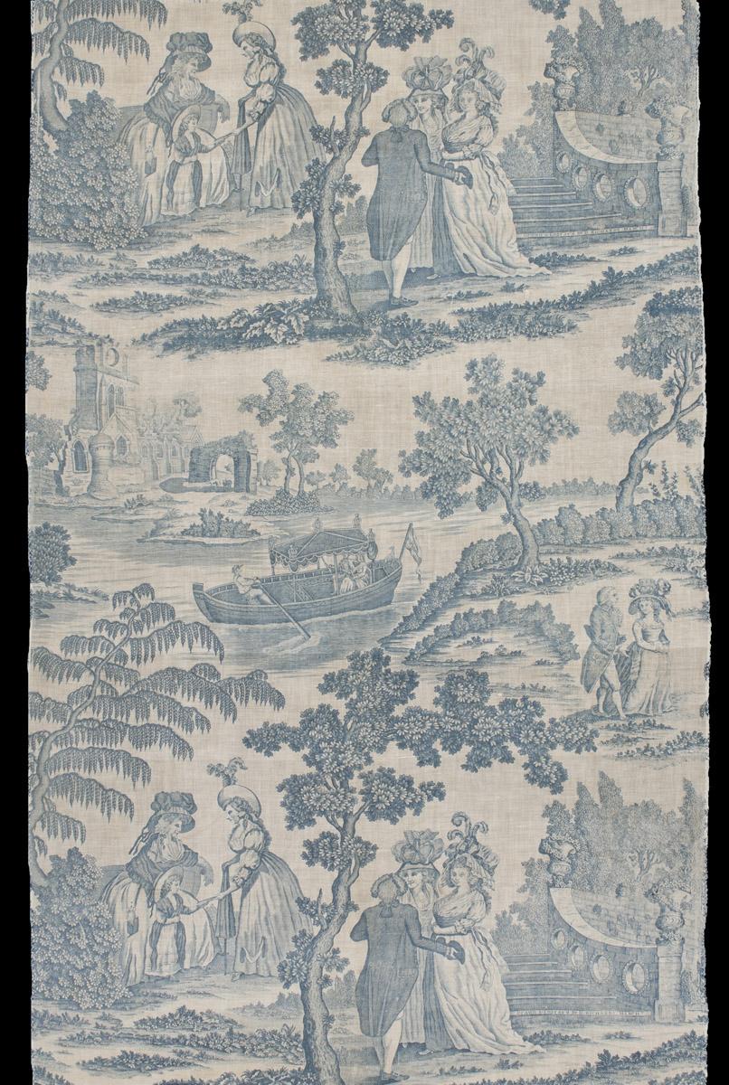 1957.0045.001 Textile, printed, detail 11
