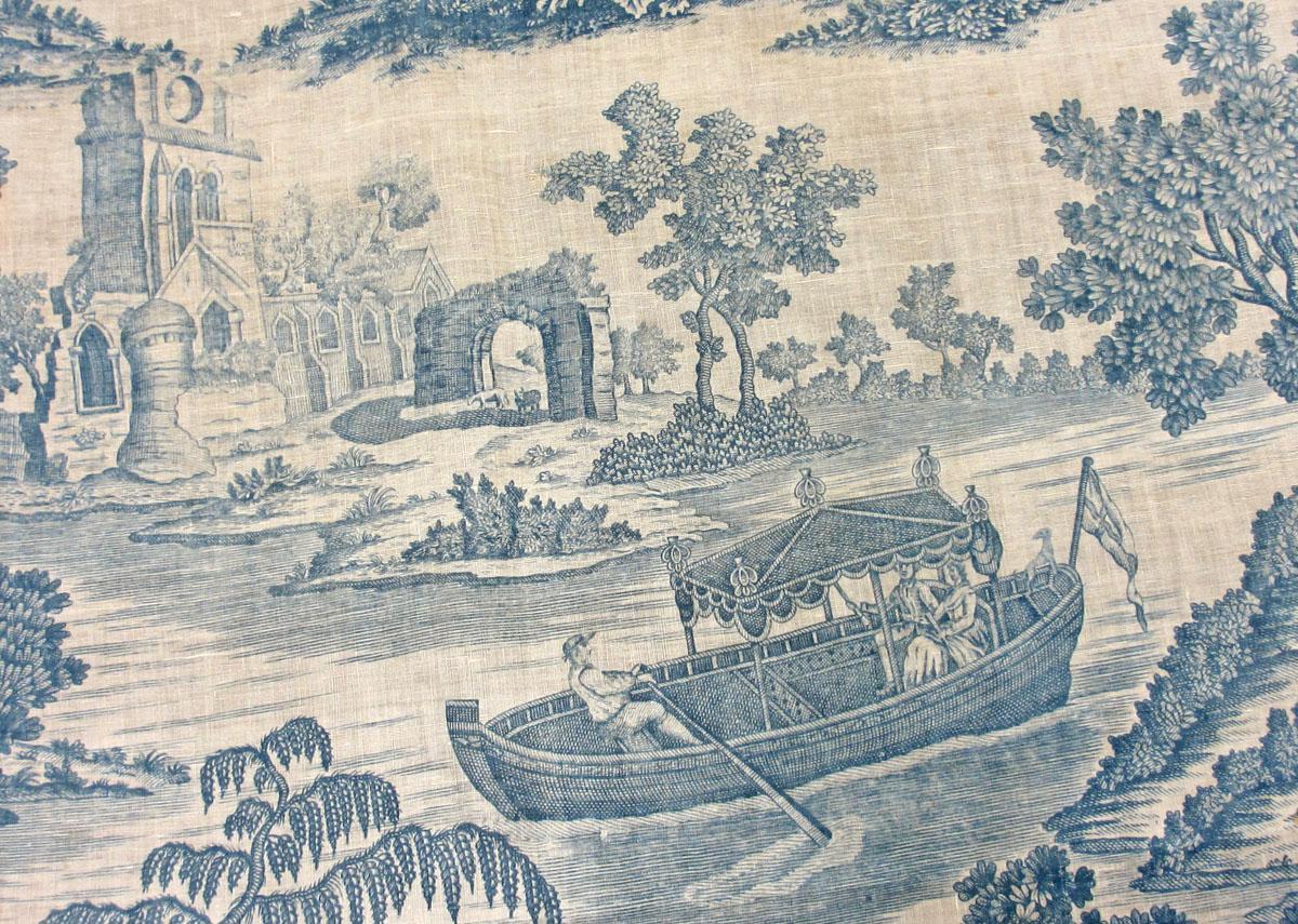 1957.0045.001 Textile, printed detail 2