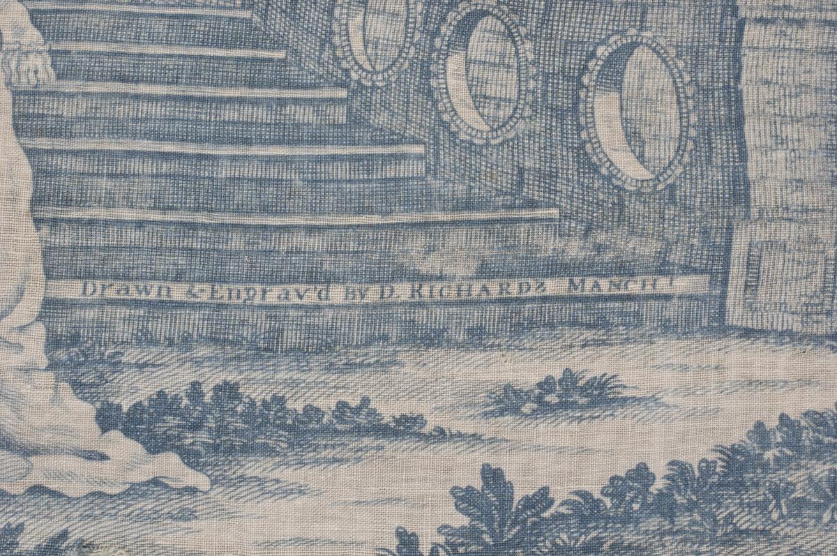 1957.0045.001 Textile, printed, detail 2, Book image C85a