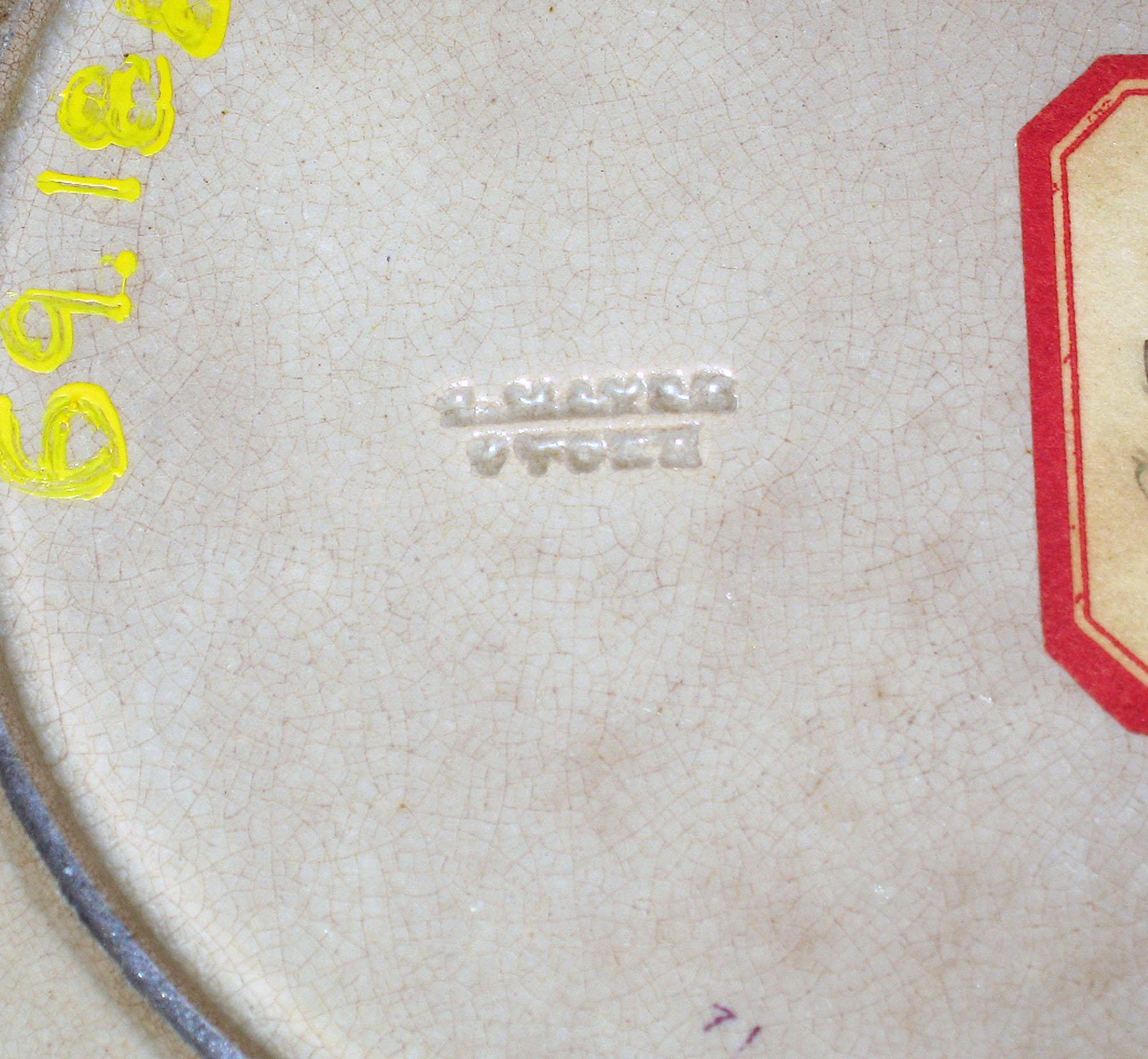 1969.1884 Mayer Soup Plate, detail