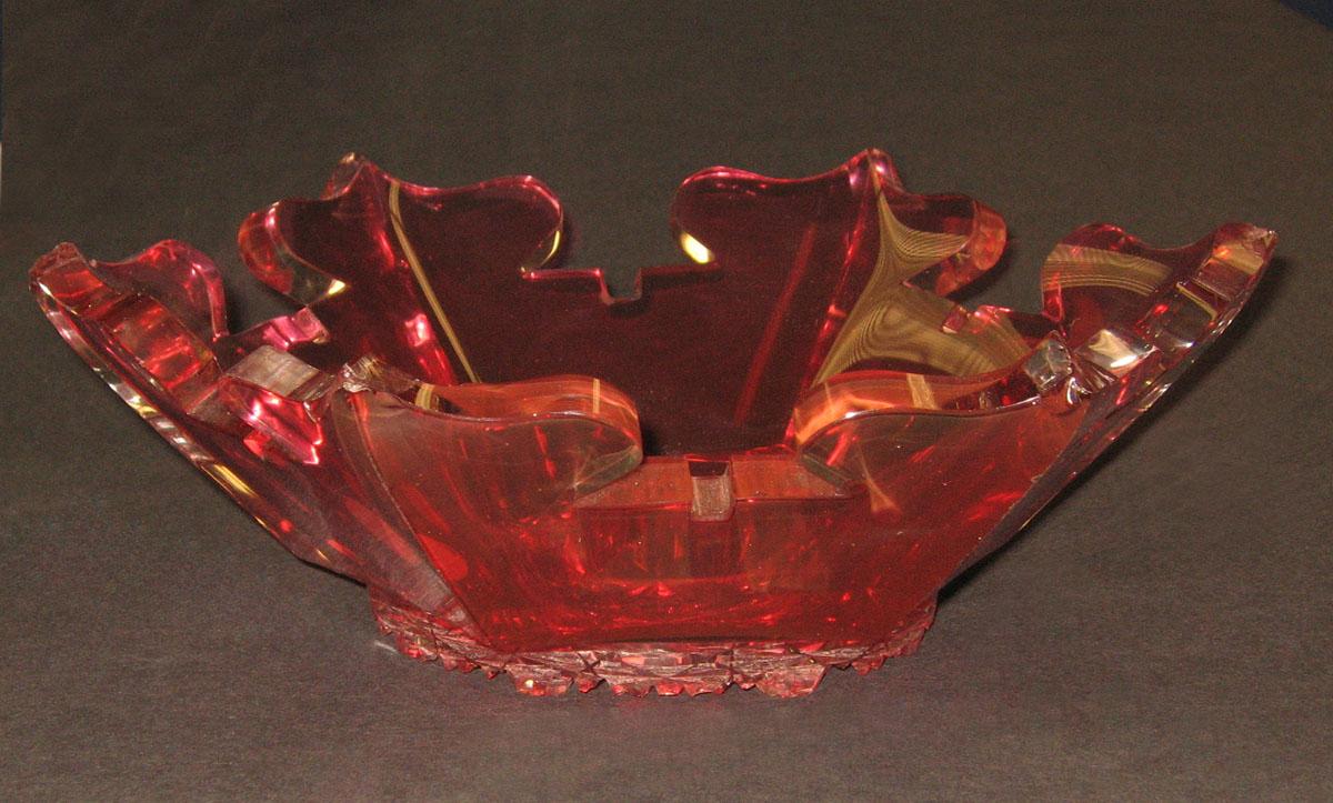 1969.1891 Ruby overlay glass bowl