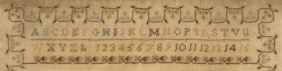 1969.1900 A Sampler, Detail