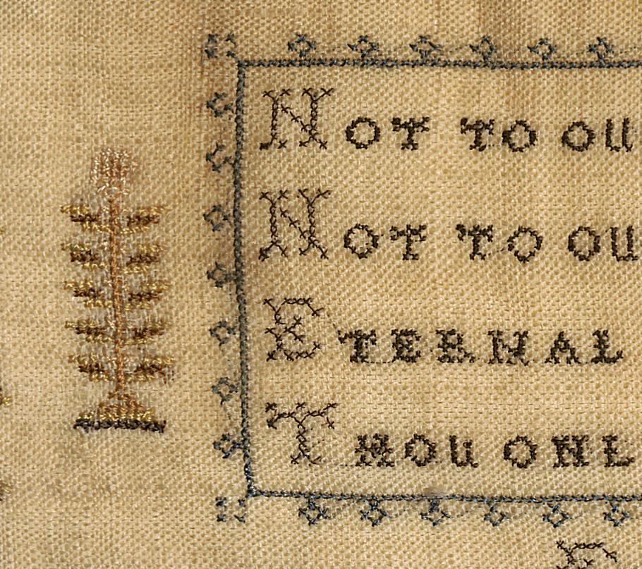 1969.1900 A Sampler, Detail 10