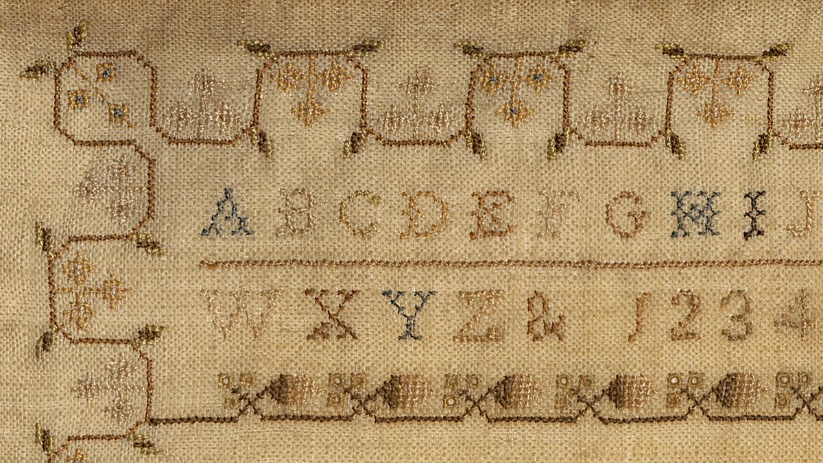 1969.1900 A Sampler, Detail 5