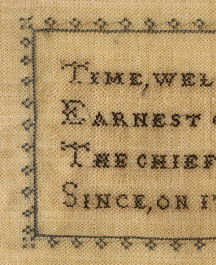 1969.1900 A Sampler, Detail 6