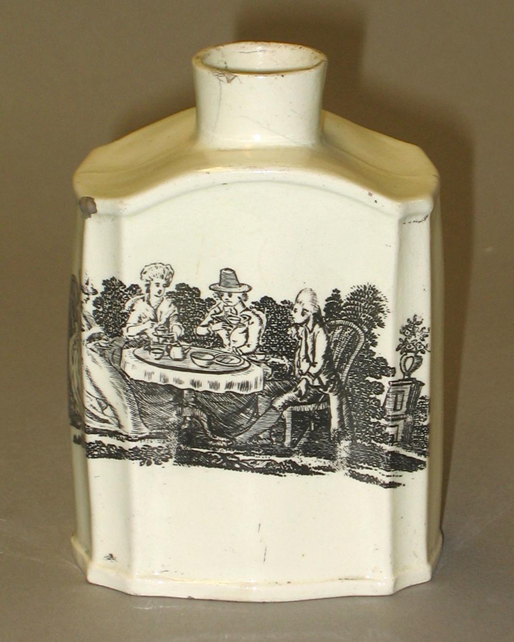 1969.1909 Creamware tea canister