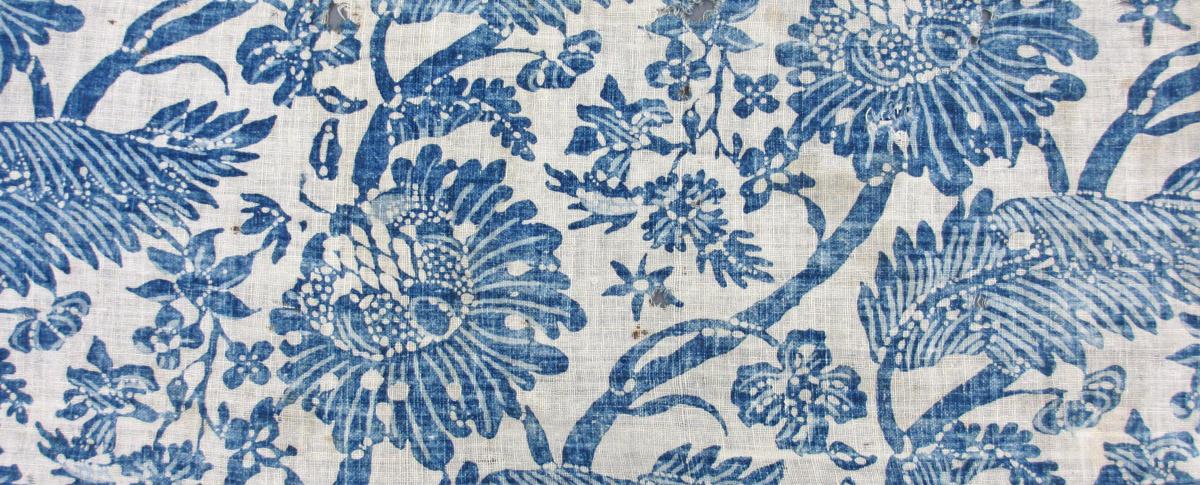 T22 Textile, printed, partial design repeat