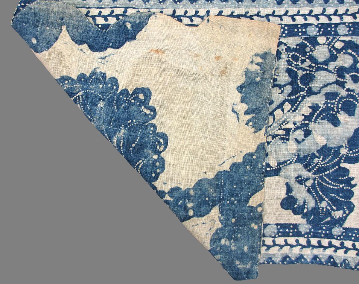 1969.1926 textile, printed folded corner