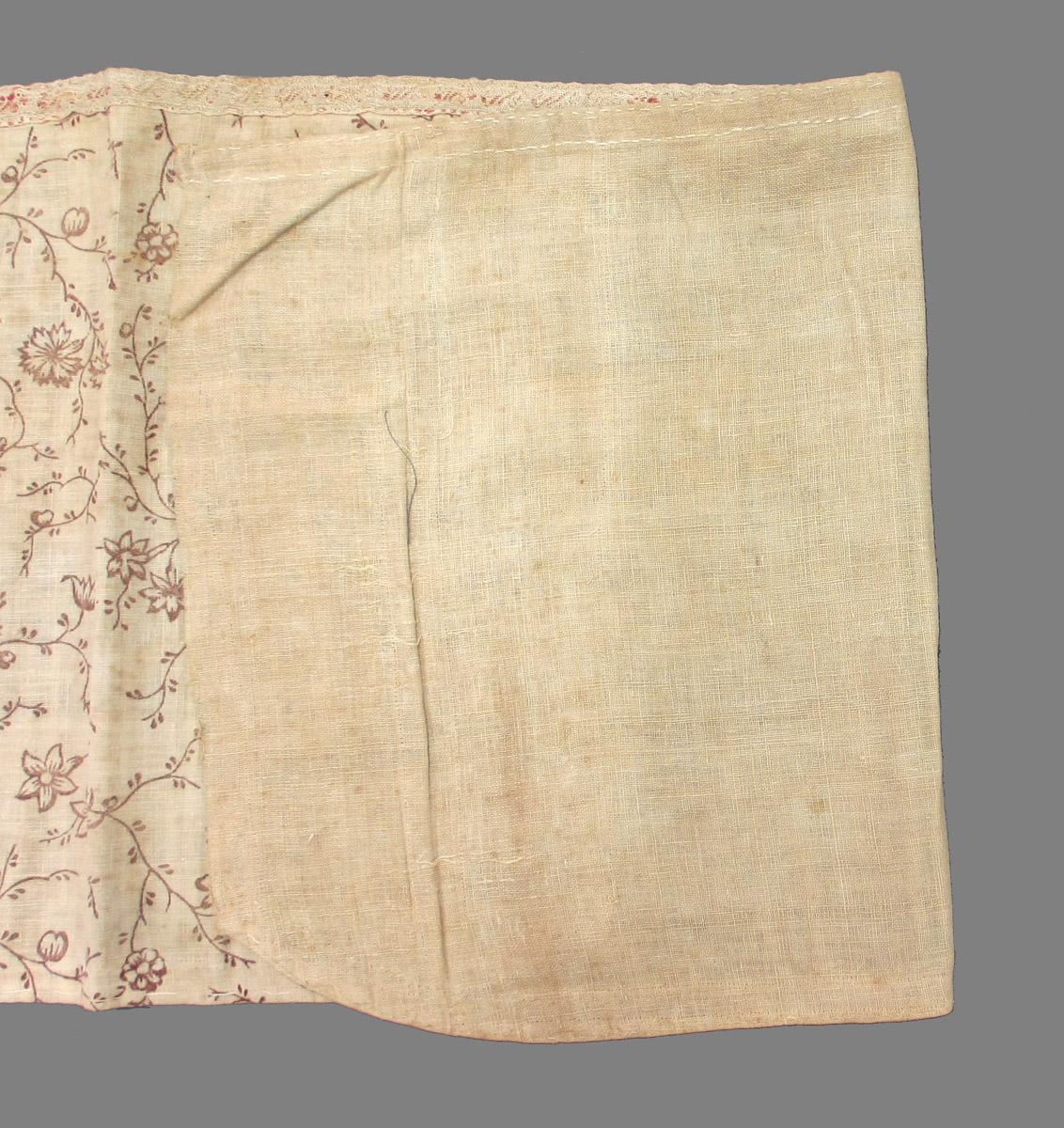 1969.1933 textile, printed folded corner