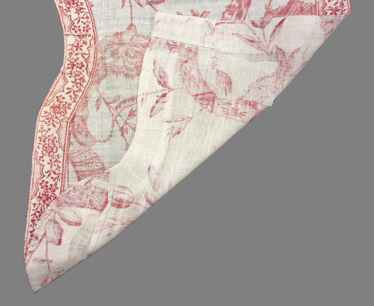 1969.1934 A textile, printed folded corner
