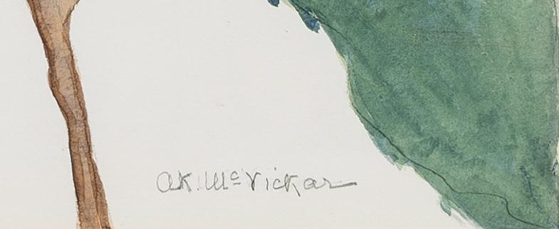 1969.1943 A, B Watercolor, detail 1