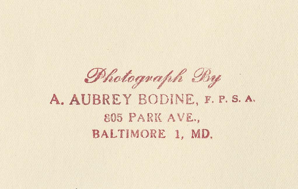 1969.1952 A Photograph, detail 2, reverse