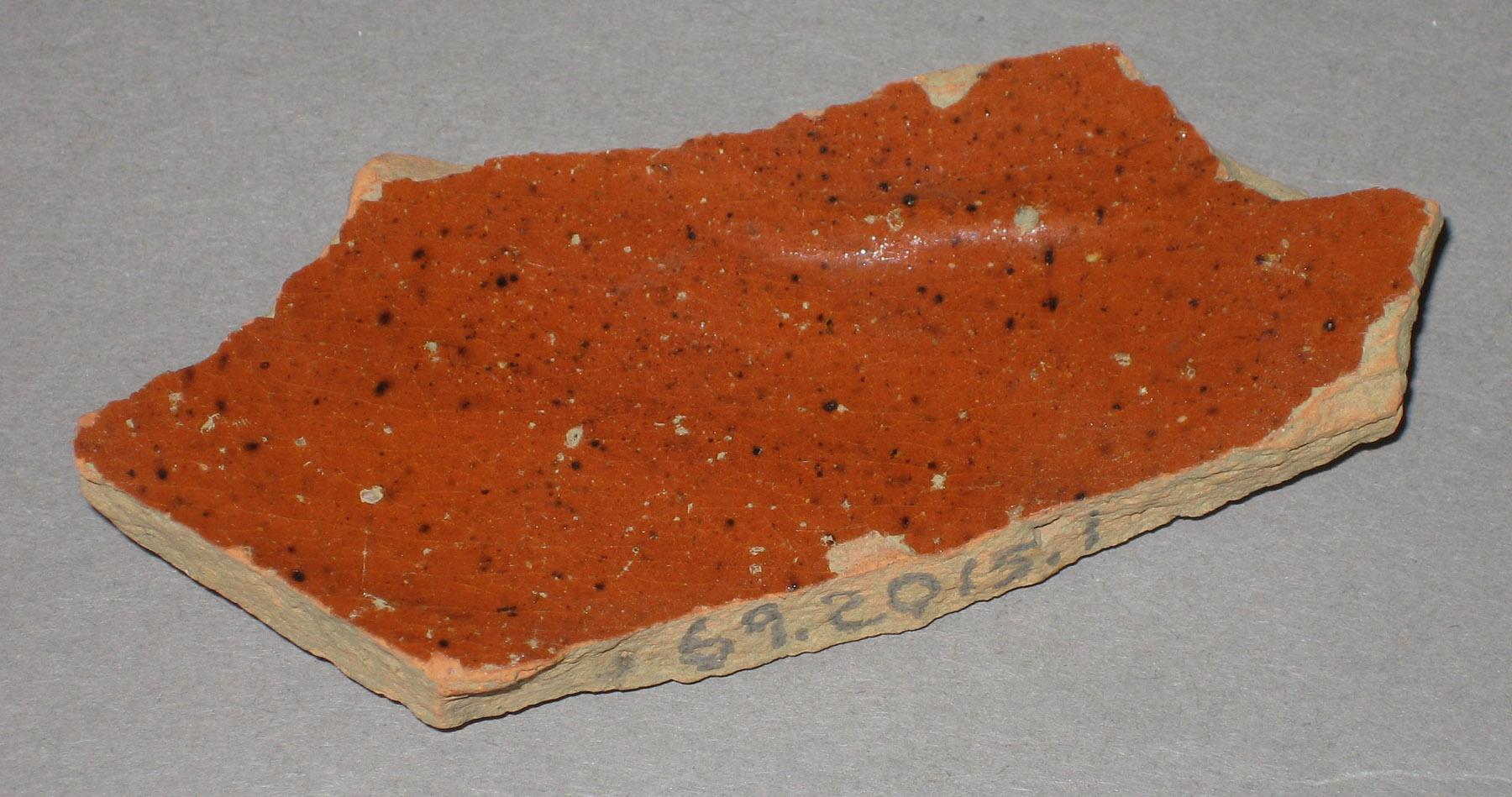 1969.2015.001 Redware fragment