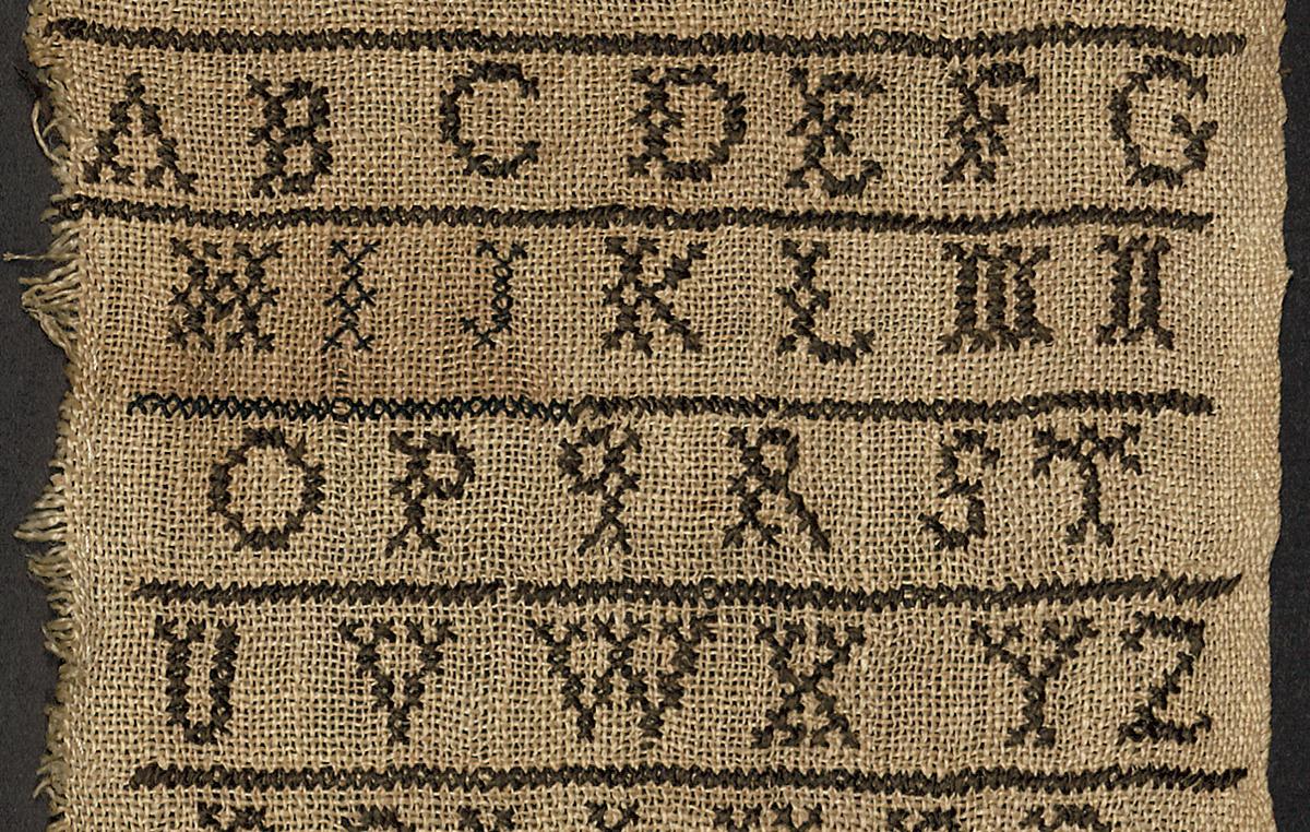 1957.0067.010 Sampler, View 2 Detail