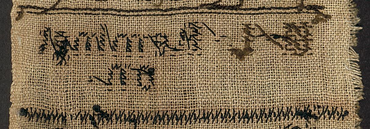 1957.0067.010 Sampler, Verso Detail 3