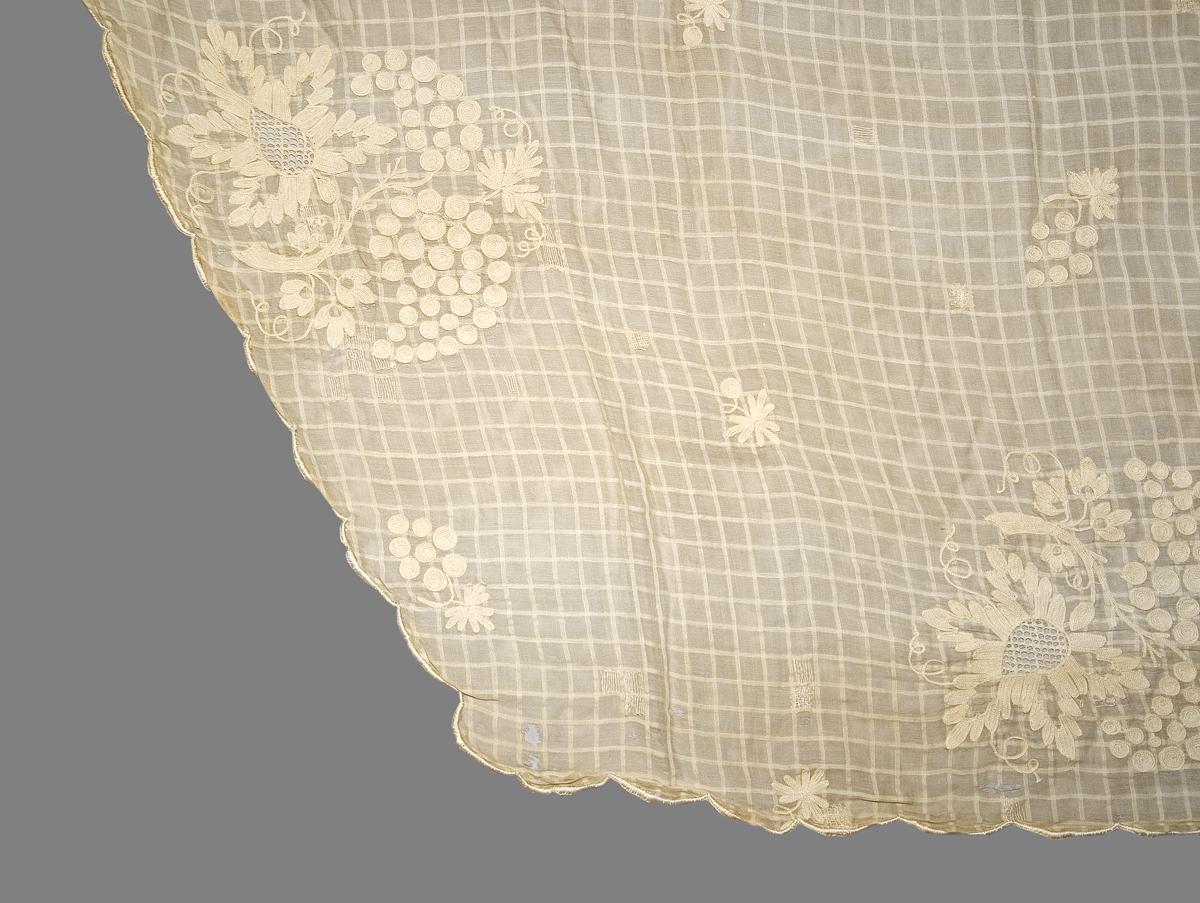 1969.2475 Window Hanging, Curtain, Edge Detail