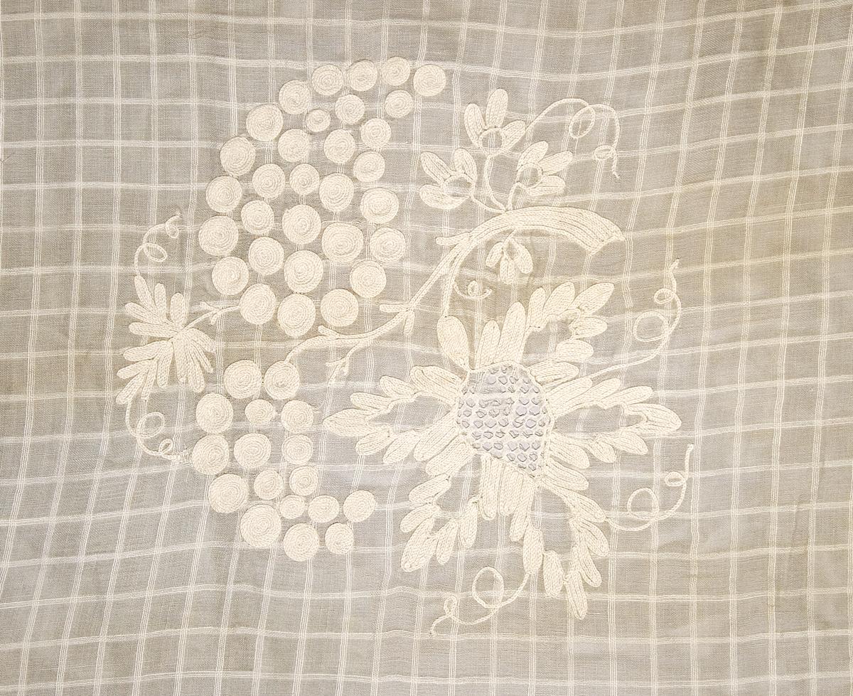 1969.2475 Window Hanging, Curtain, Pattern Detail