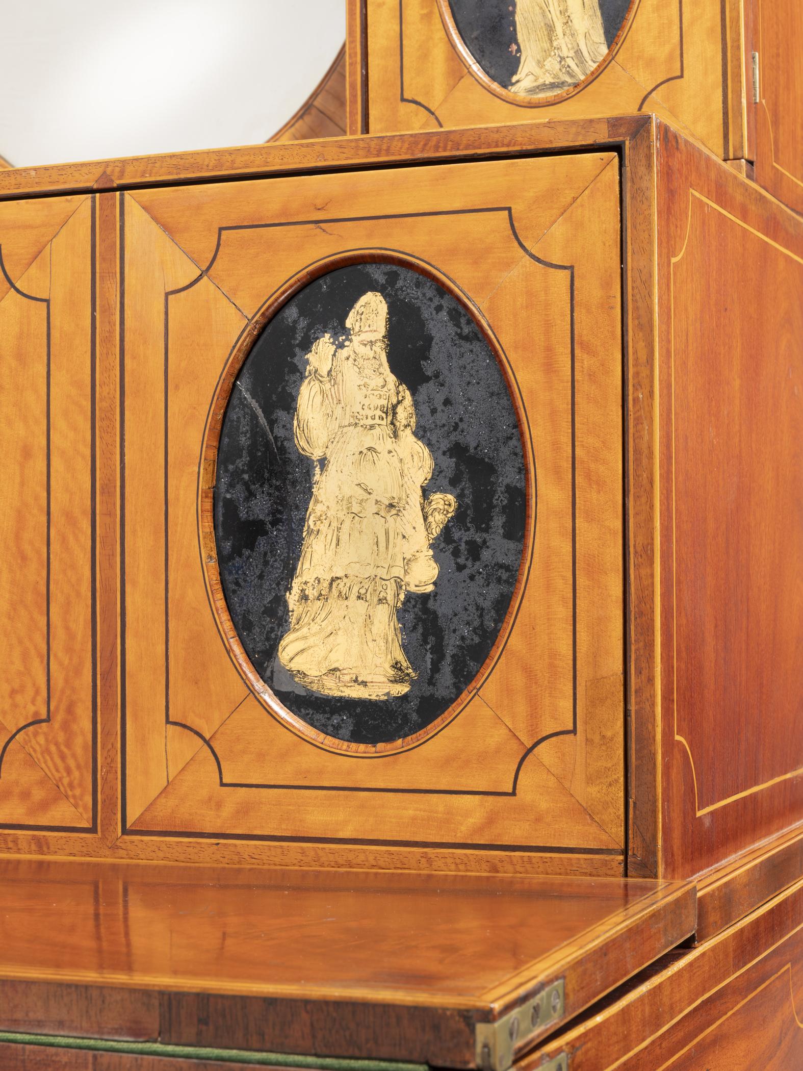 1957.0668 Cabinet or desk, Lady's writing table or cabinet, detail 6
