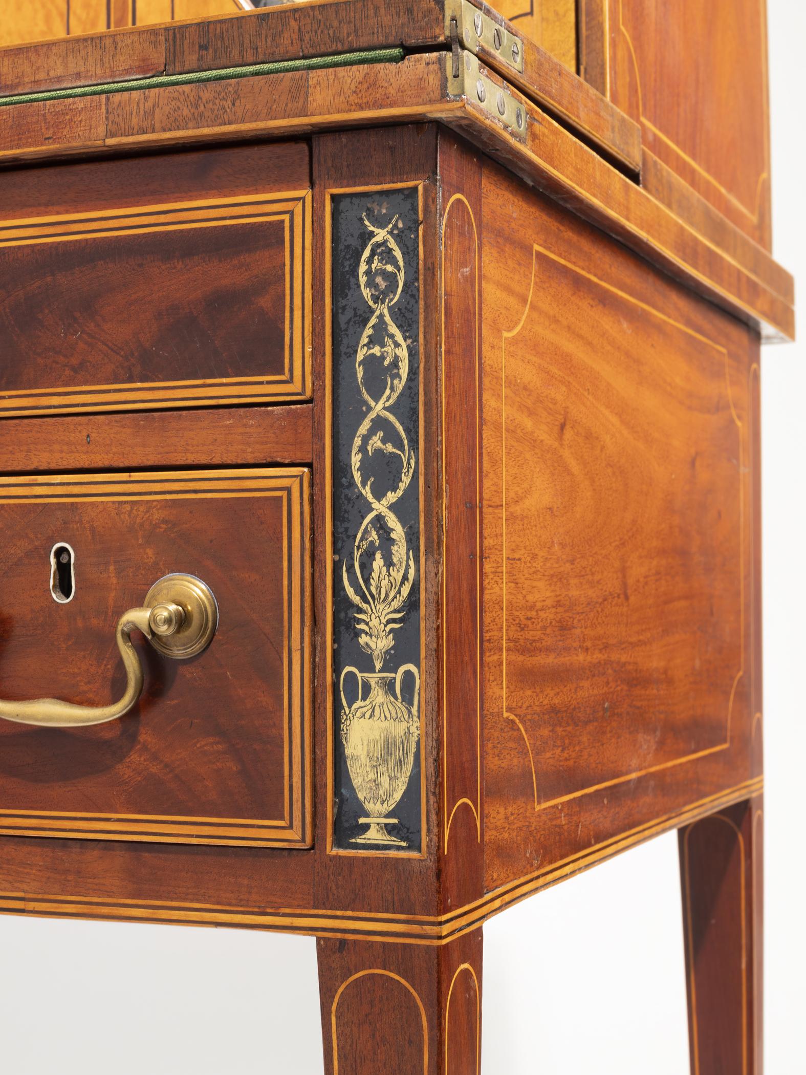 1957.0668 Cabinet or desk, Lady's writing table or cabinet, detail 7