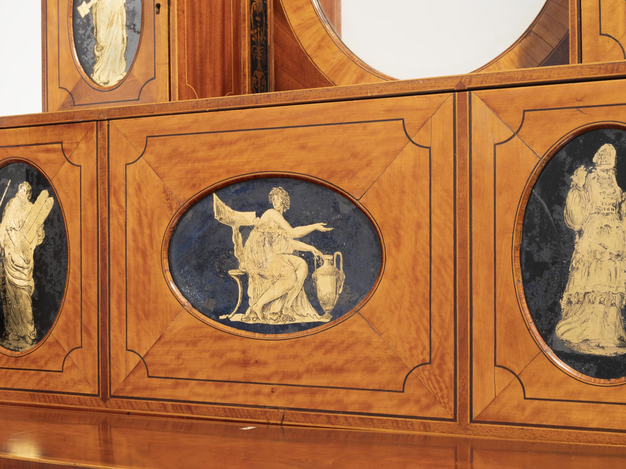 1957.0668 Cabinet or desk, Lady's writing table or cabinet, detail 9