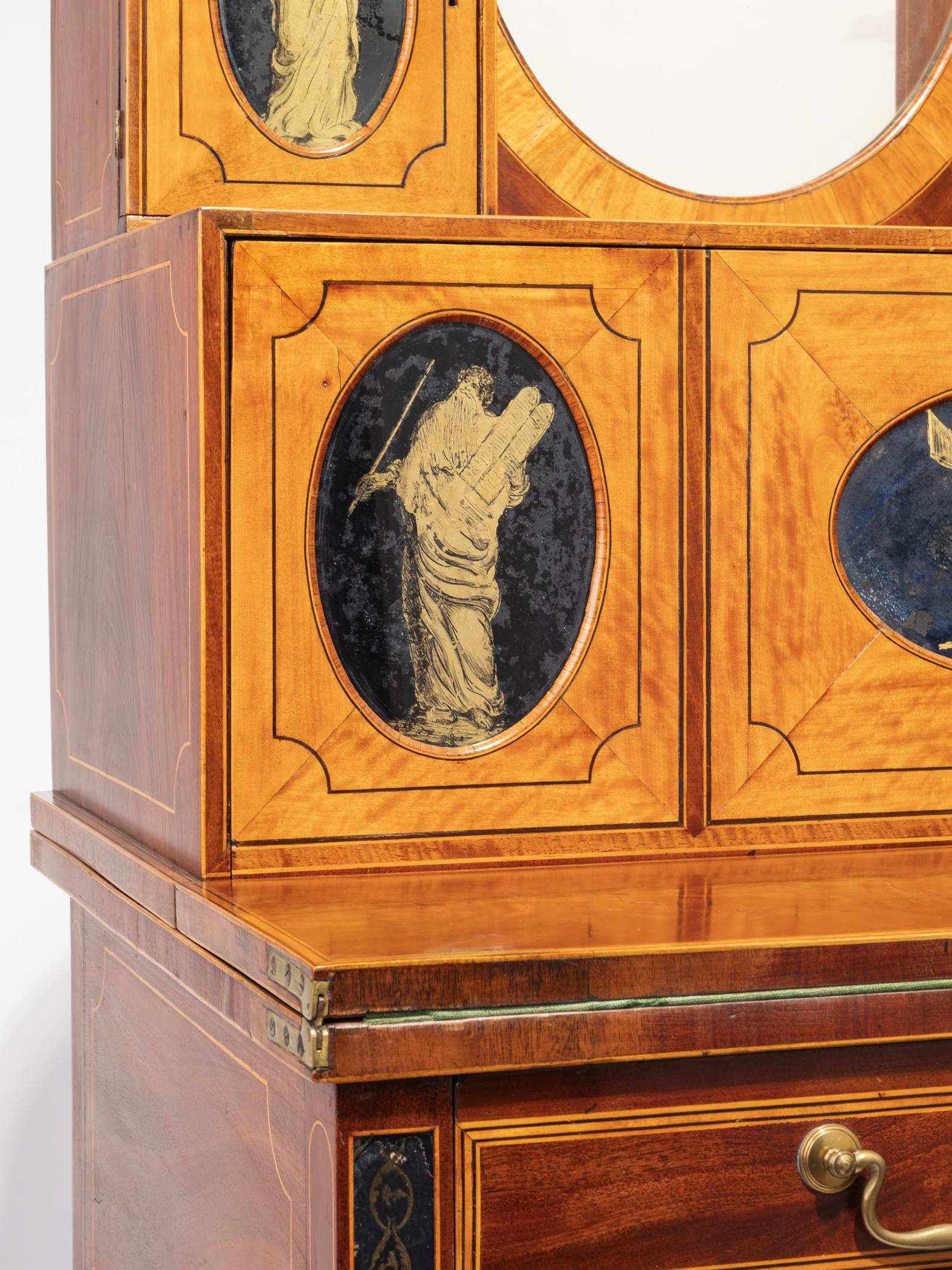 1957.0668 Cabinet or desk, Lady's writing table or cabinet, detail 3