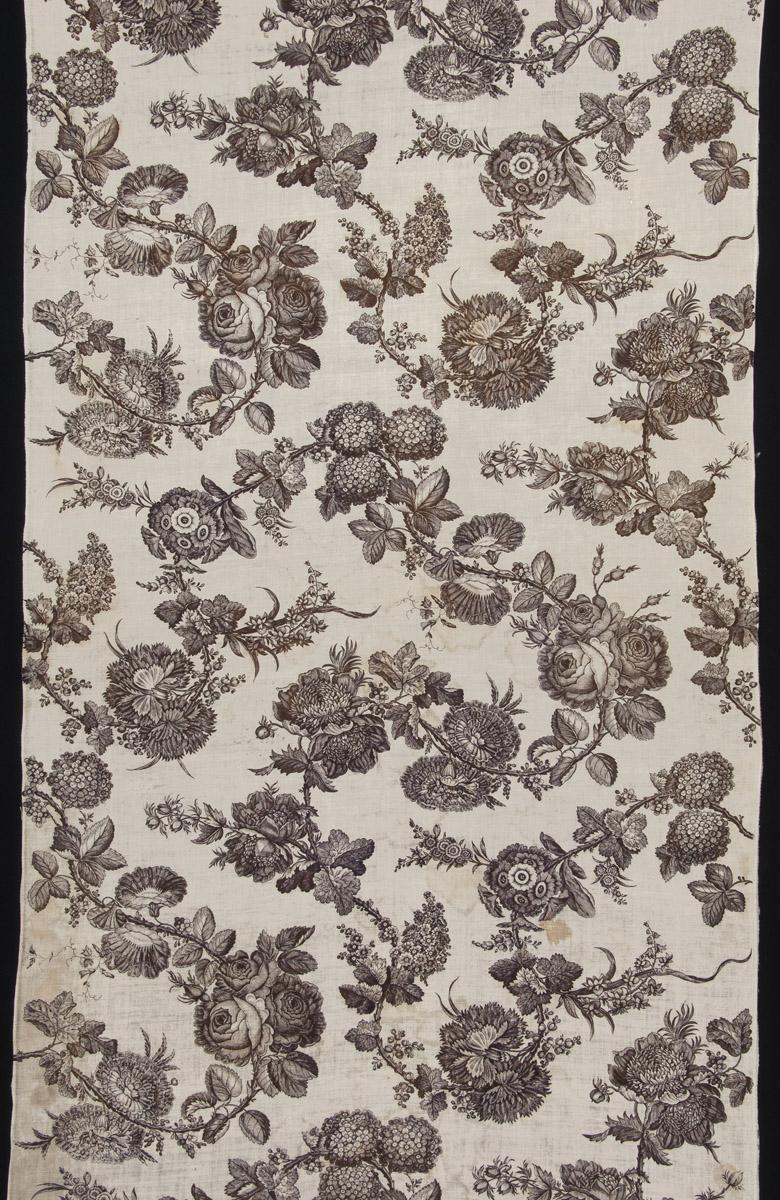 1957.0078 Textile, printed, detail 2