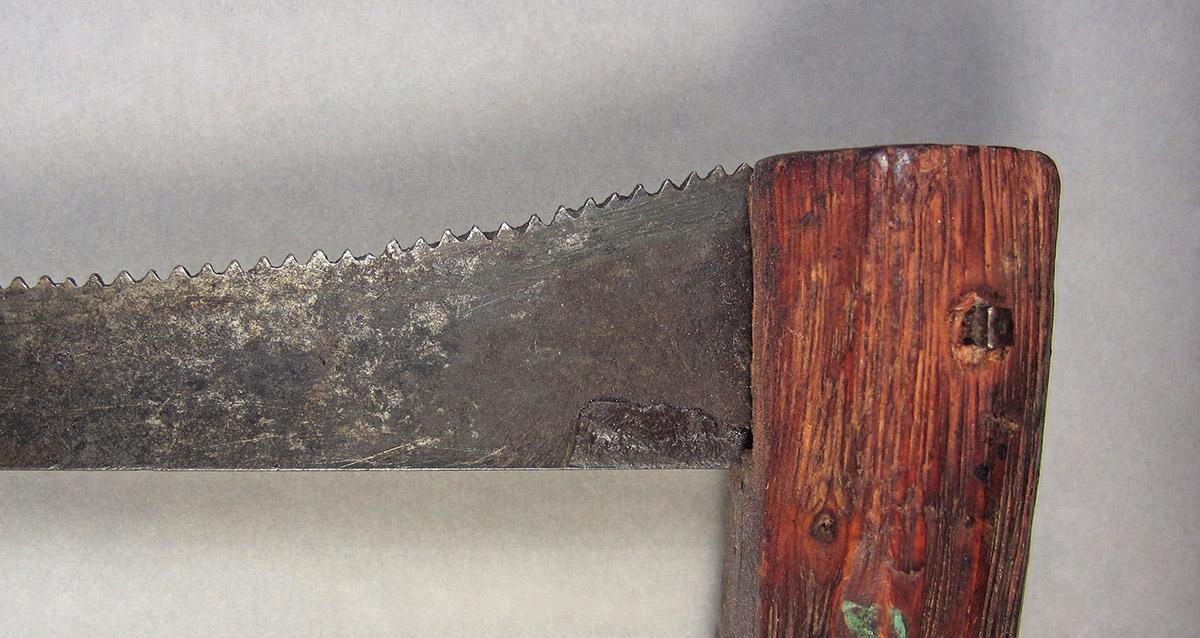1957.0084.007, Frame saw, blade detail