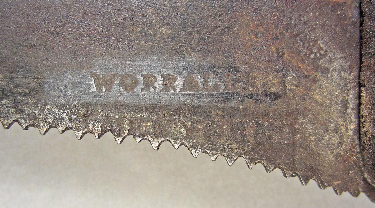 1957.0084.007, Frame saw, mark