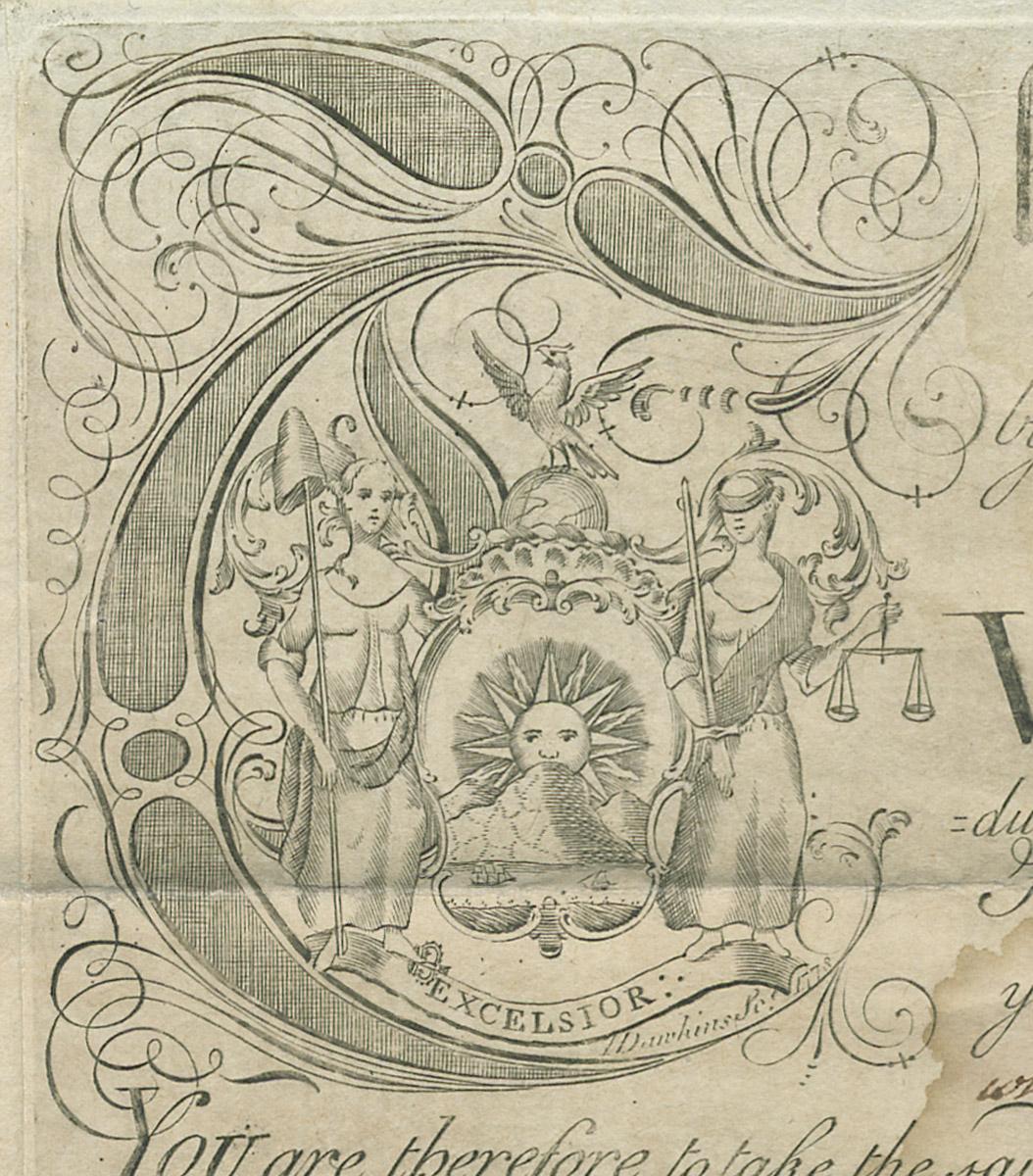 1969.2742 Certificate, detail 1