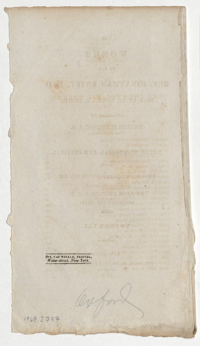 1969.2757 Title Page Verso