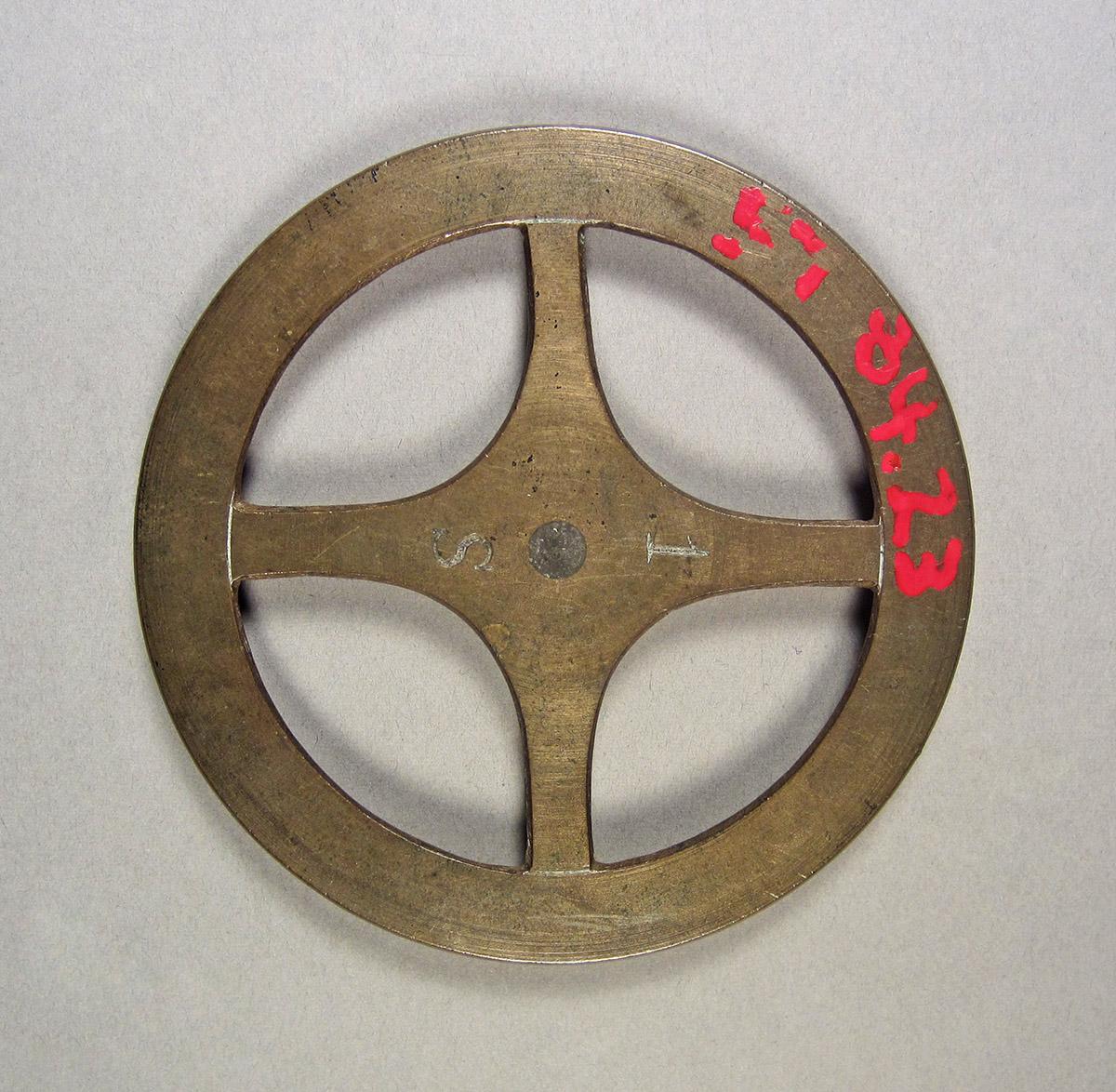 1957.0084.023, Clock wheel template, side 2