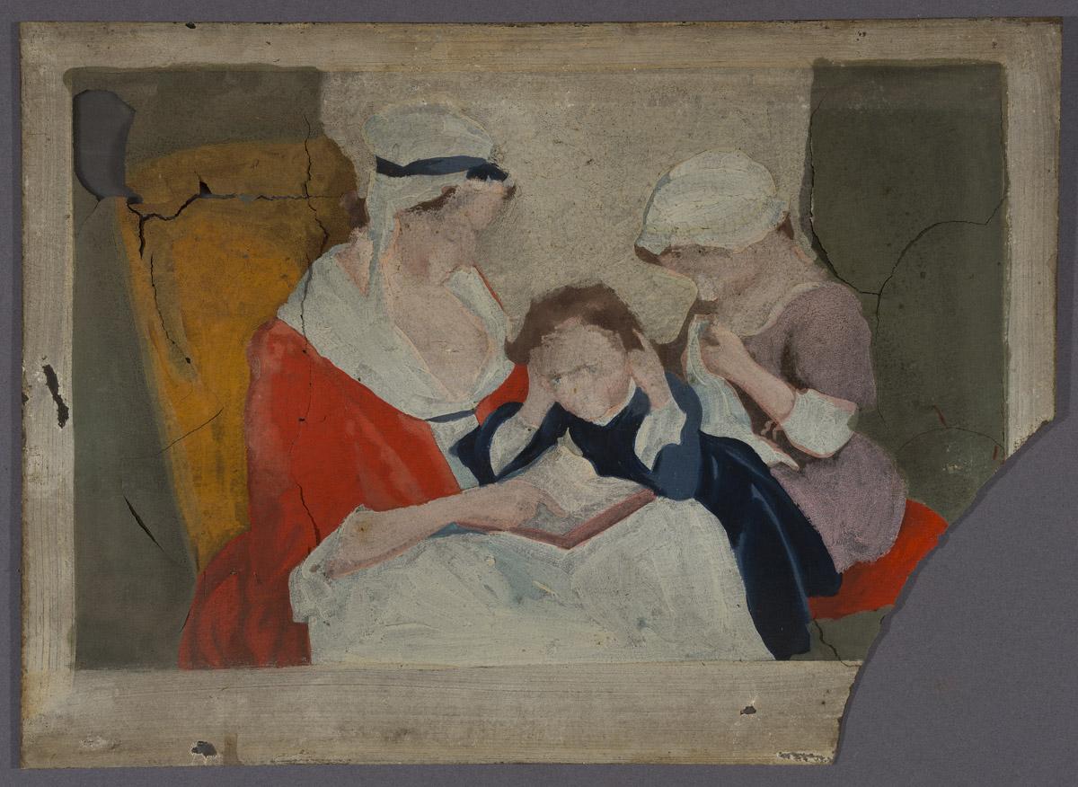 1969.2805 A Print on Glass, reverse