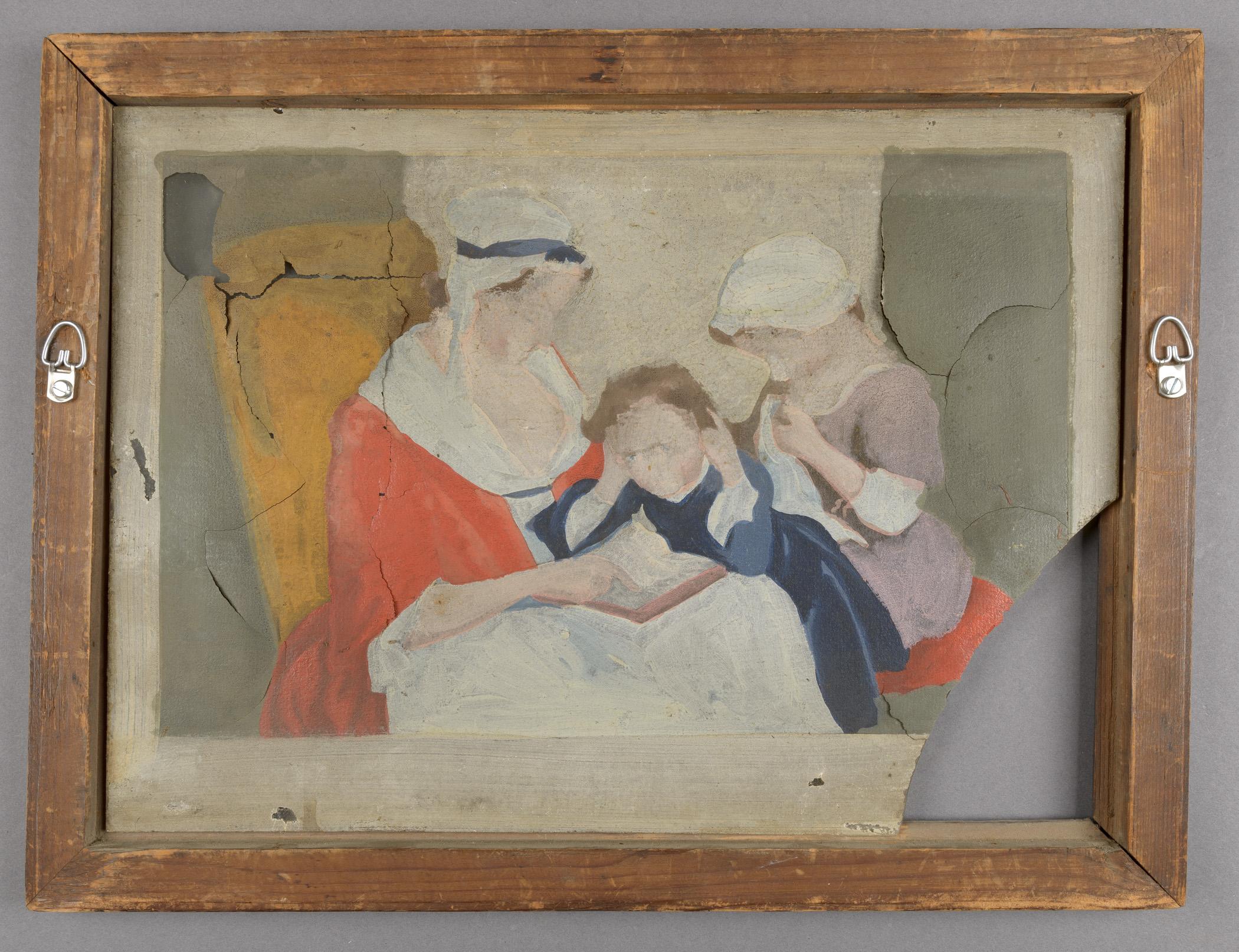 1969.2805 A Print on glass, B Frame, view 2, reverse