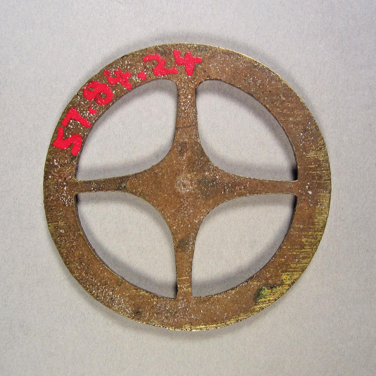 1957.0084.024, Clock wheel template, side 2