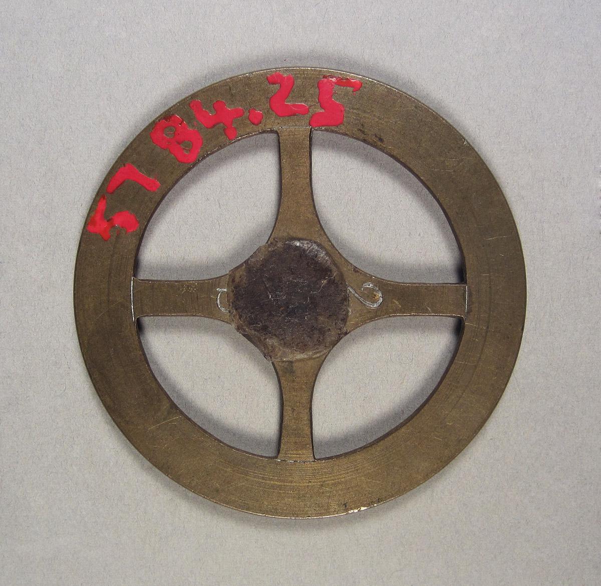1957.0084.025, Clock wheel template, side 2
