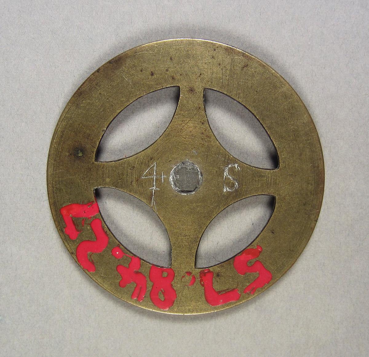 1957.0084.027, Clock wheel template, side 2