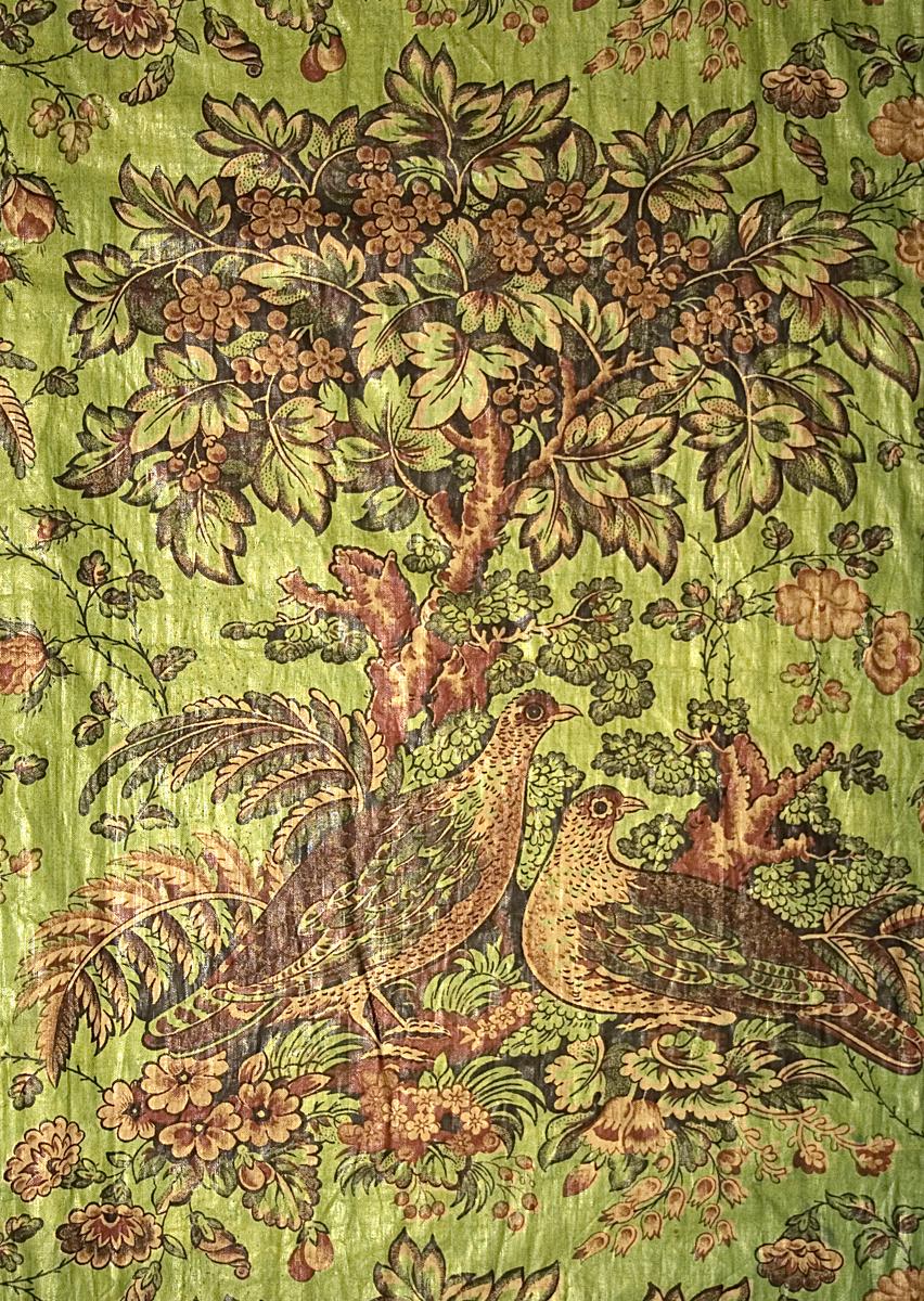 1969.2929 B Window Hanging, Side Curtain, Pattern Detail