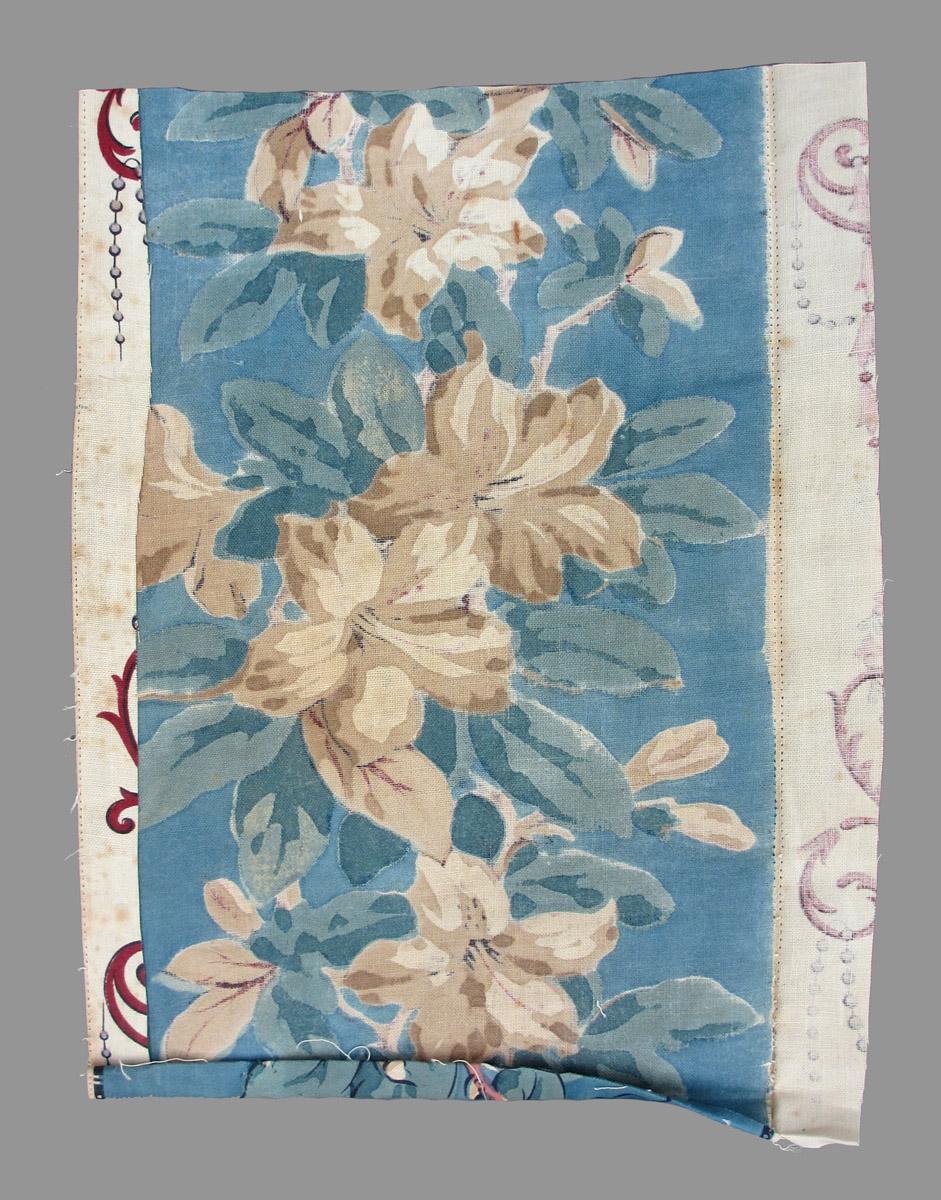 1969.2988 A textile, printed reverse