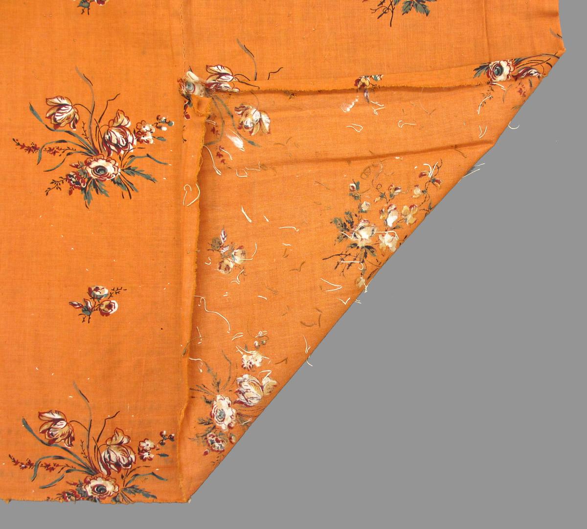 1969.2990 textile, printed folded corner