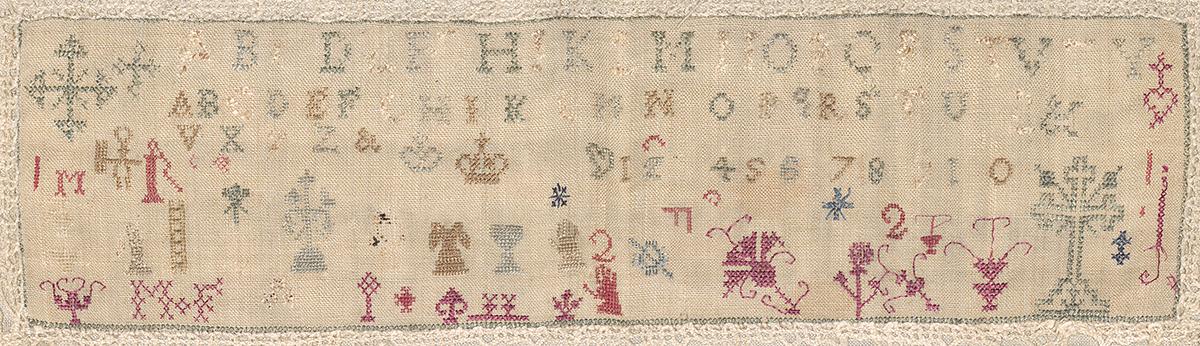 1969.3006 Sampler, Detail