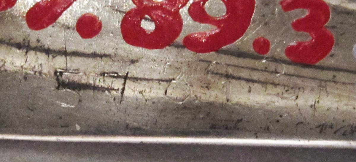 1957.0089.003 Spoon, inscription