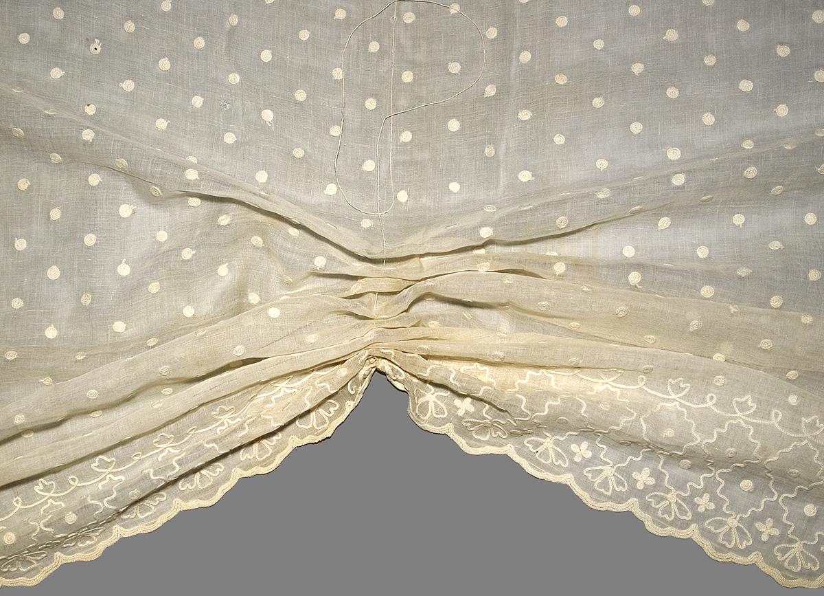 1969.3020 Window Hanging, Curtain, DrawstringDetail