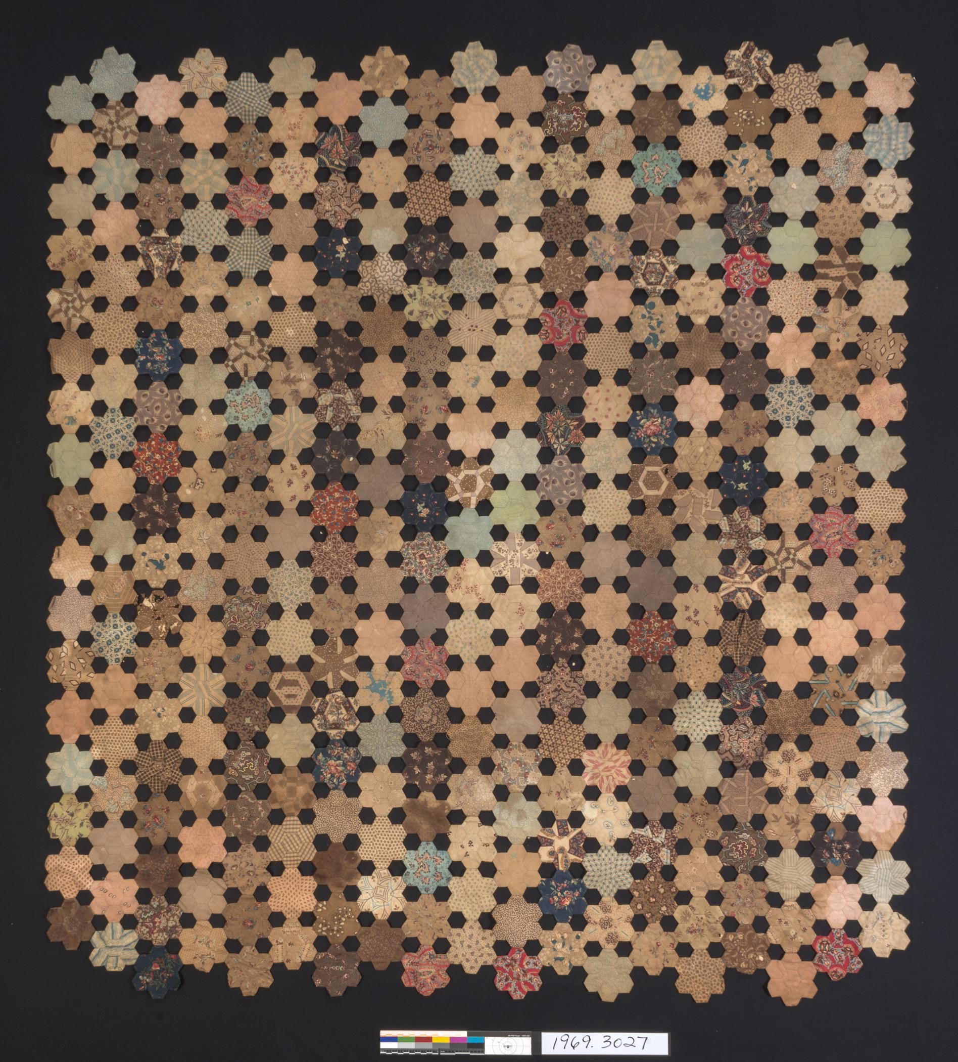 1969.3027 Quilt fragment, view 1