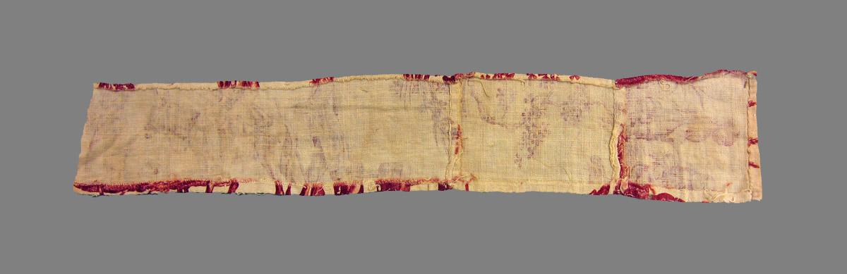 1969.3063 textile, printed reverse