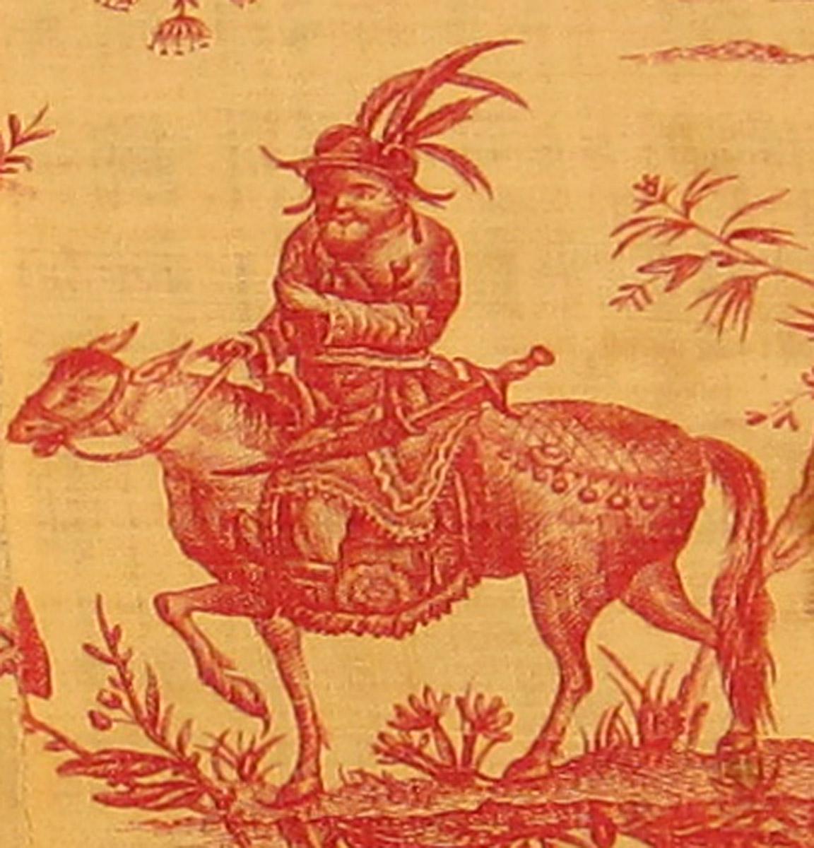 1969.3064 textile, printed detail
