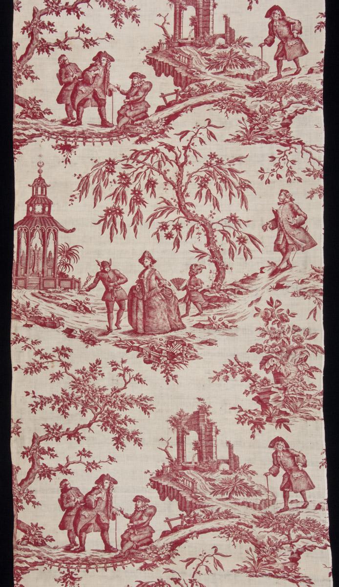 1969.3066 Textile, printed, detail 2