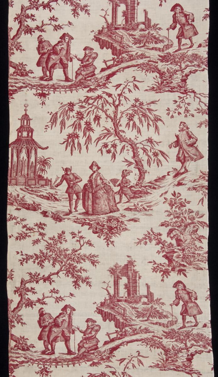 1969.3066 Textile, printed, detail, Book image C82