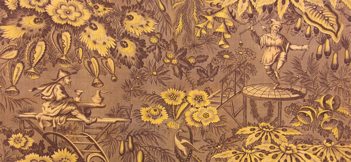 T52 Textile, printed, partial design repeat