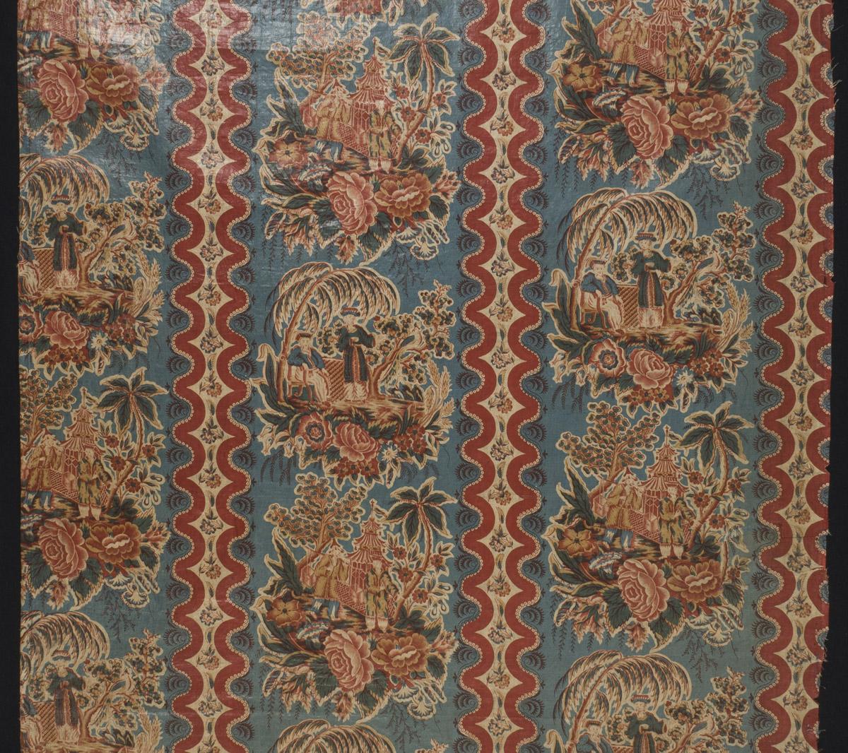 1969.3068 Textile, printed, detail 2
