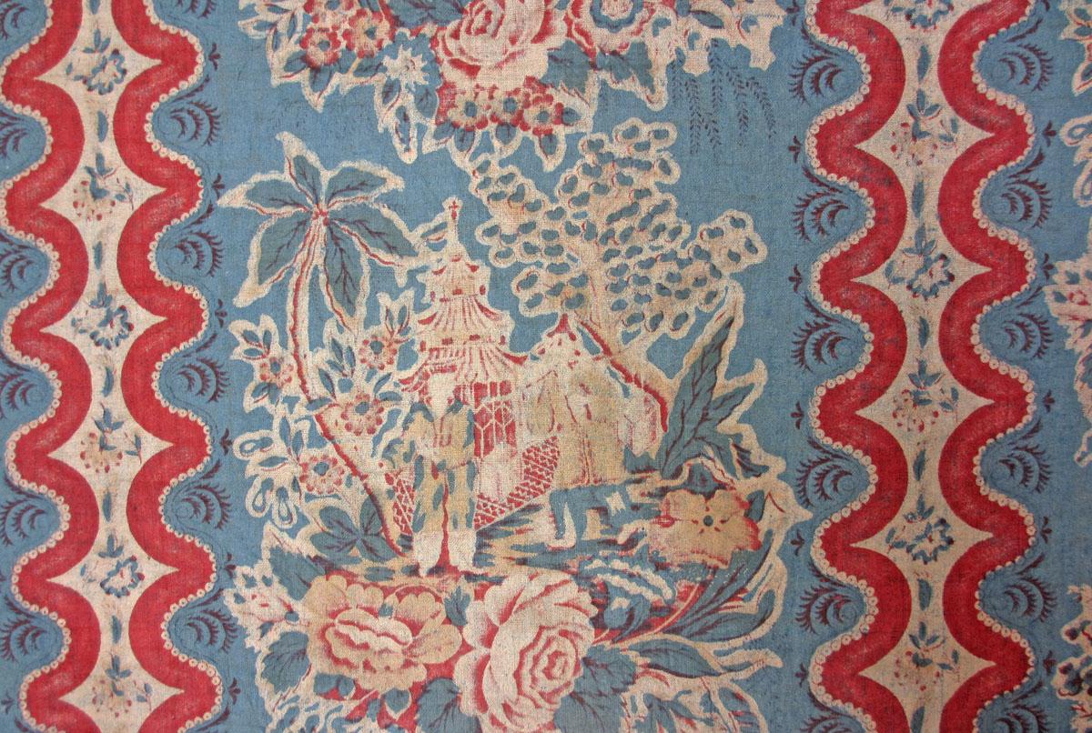 1969.3068 textile, printed reverse detail 2
